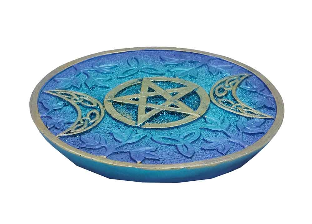 Incense Holder Pentagram Blue