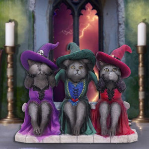 Three Wise Witchy Kittys 15.3cm