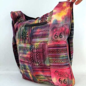 Tie Dye Patchwork Shoulder Bag