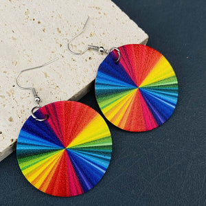 Rainbow Circle Earrings