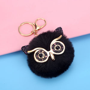 Plush Owl Keychain