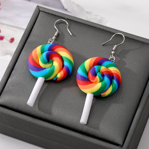 Lollipop Swirl Colour Earrings