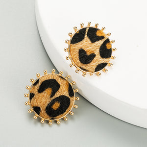 Leopard  Print Earrings